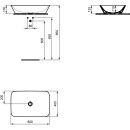 Ideal Standard E034801 Schale CONNECT AIR, rechteckig,