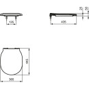 Ideal Standard E036701 WC-Sitz CONNECT AIR, Wrapover,