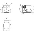 Ideal Standard WC suspendu avec technologie AquaBlade...