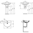 Ideal Standard e0698ma Tige de lavabo air de raccordement arc, 1 Hl..,