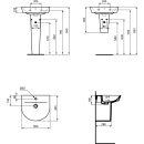 Ideal Standard e0699ma Raccordement du lavabo air arc, 1 Hl..,