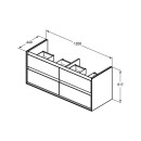 Ideal Standard e0822eq MDWT cabinet de base connecter...