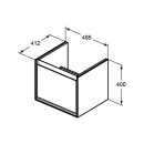 IDEAL STANDARD E0844KN WT-USchrank Connect Air Cube, 1Ausz.,