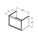 IDEAL STANDARD E0847PS WT-USchrank Connect Air Cube, 1Ausz.,
