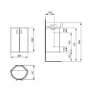 IDEAL STANDARD EF450WG T&uuml;r Connect Arc, f.links,