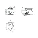 Ideal Standard WC suspendu Eurovit Blanc Alpin (K284401)