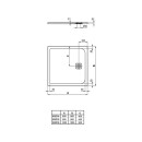 IDEAL STANDARD K8215FV Rechteck-Brausewanne Ultra Flat S