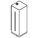 HEWI soap dispenser, stainless steel, white coated, 600 ml