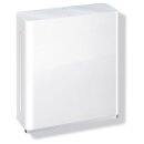 HEWI paper towel dispenser, Stainless steel, white coated