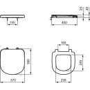 IDEAL STANDARD T679901 WC-Sitz Eurovit Plus, f. Kompakt-WC,