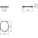 Ideal Standard W303001 WC-Sitz EUROVIT, Softclose, Wei&szlig;