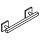HEWI grab rail lg 400 mm, 25 mm square, Stainless steel