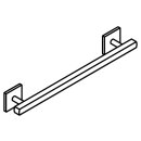 HEWI grab rail lg 600 mm, 25 mm square, Stainless steel