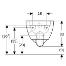 Geberit 20307000000 Renova WC encastr&eacute; mural