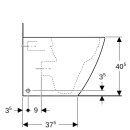 Geberit 211910000 iCon Square Stand-WC Tiefsp&uuml;ler