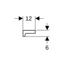 Geberit 299150600 Renova Plan Wandablage, 50x12cm, wei&szlig;