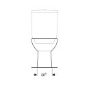 Geberit 203821600 Renova Stand-WC f&uuml;r AP-SPK aufgesetzt