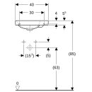 Geberit 50063535012 Acanto lave-mains, 40x25cm