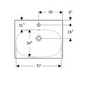 Geberit 500620012 Acanto Lave-mains, 60x48cm,
