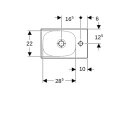 Geberit 500635018 Acanto Handwaschbecken, 40x25cm