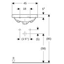 Geberit 500636018 Acanto Handwaschbecken, 45x38cm