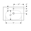 Keramag 500622018 Acanto Waschtisch, 750x480mm