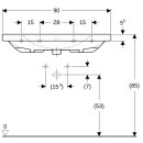 Keramag 500623018 Acanto Waschtisch, 900x480mm