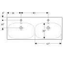 Geberit 500627018 Acanto Doppel-WT f. US, 120x48cm