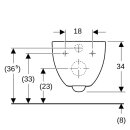 Geberit 500600012 Acanto Wand-WC Tiefsp&uuml;ler