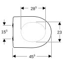 Geberit 573025080 Renova WC-Sitz, Befestigung von oben