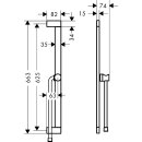 HANSGROHE 24404000 Brausestange Unica E Puro 650mm mit