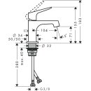 AXOR 34016800 Waschtischmischer Axor Citterio M f&uuml;r