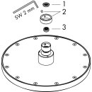 AXOR 35381330 Kopfbrause 245 1jet EcoSmart