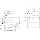 HANSGROHE 54029700 Waschtischunterschrank Xelu Q