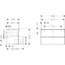 HANSGROHE 54034670 Waschtischunterschrank Xelu Q
