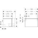 HANSGROHE 54057700 Waschtischunterschrank Xelu Q