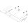 HANSGROHE 54112910 Konsole Xelu Q 1560x540 mm