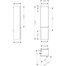 HANSGROHE 54135700 Hochschrank Xelu Q Wei&szlig; Hochglanz
