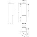 HANSGROHE 54139000 Hochschrank Xelu Q Wei&szlig; Hochglanz