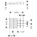 HANSGROHE 54152230 Schubkasteninneinteilung Set 340