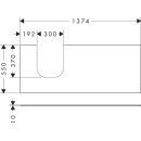 HANSGROHE 54205700 Konsole Xevolos E 1370/550mm