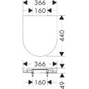 HANSGROHE 60197450 WC Sitz EluPura S
