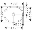 HANSGROHE 61050450 Unterbauwaschtisch Xuniva U