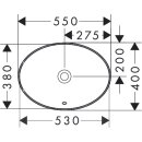 HANSGROHE 61058450 Einbauwaschtisch Xuniva D