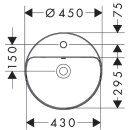 HANSGROHE 61076450 Aufsatzwaschtisch Xuniva S
