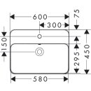 HANSGROHE 61082450 Aufsatzwaschtisch Xuniva Q