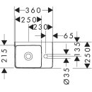 HANSGROHE 61084450 Handbwaschbecken Xelu Q 360x250mm