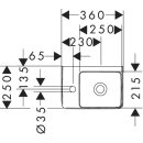 HANSGROHE 61085450 Handbwaschbecken Xelu Q 360x250mm
