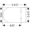 HANSGROHE 61115450 Wand WCSet EluPura S 540x360mm o.SPR