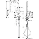 HANSGROHE 72842000 Sp&uuml;ltischmischer 210 Talis M54 Eco